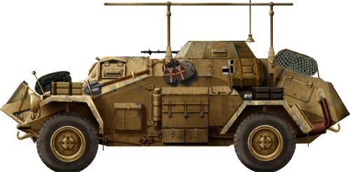 Sd.Kfz.223 of the DAK