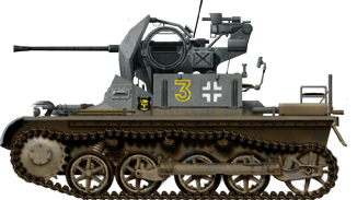 Flakpanzer I, self propelled AA gun