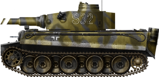 Tiger Ausf.H/E, Russia, April 1943