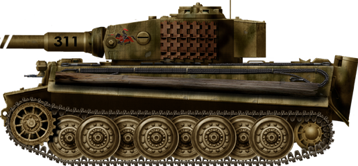 Panzerkampfwagen Tiger Ausf.E, sPz.Abt.505, Russia, February 1944.