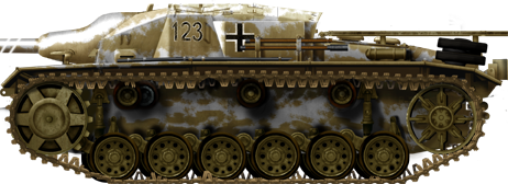 An upgunned StuG III Ausf.D in Laapland