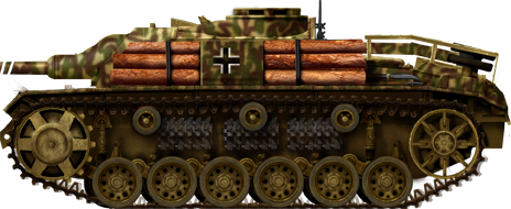 StuG III Ausf G with extra timber protection
