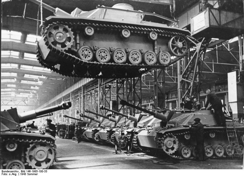 StuG III production line at Alkett
