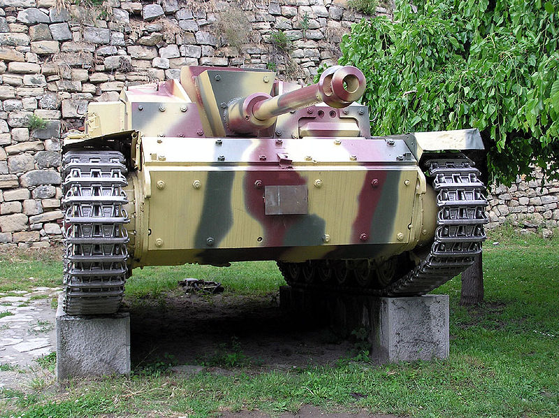 Another view of the same StuG III in Belgrade