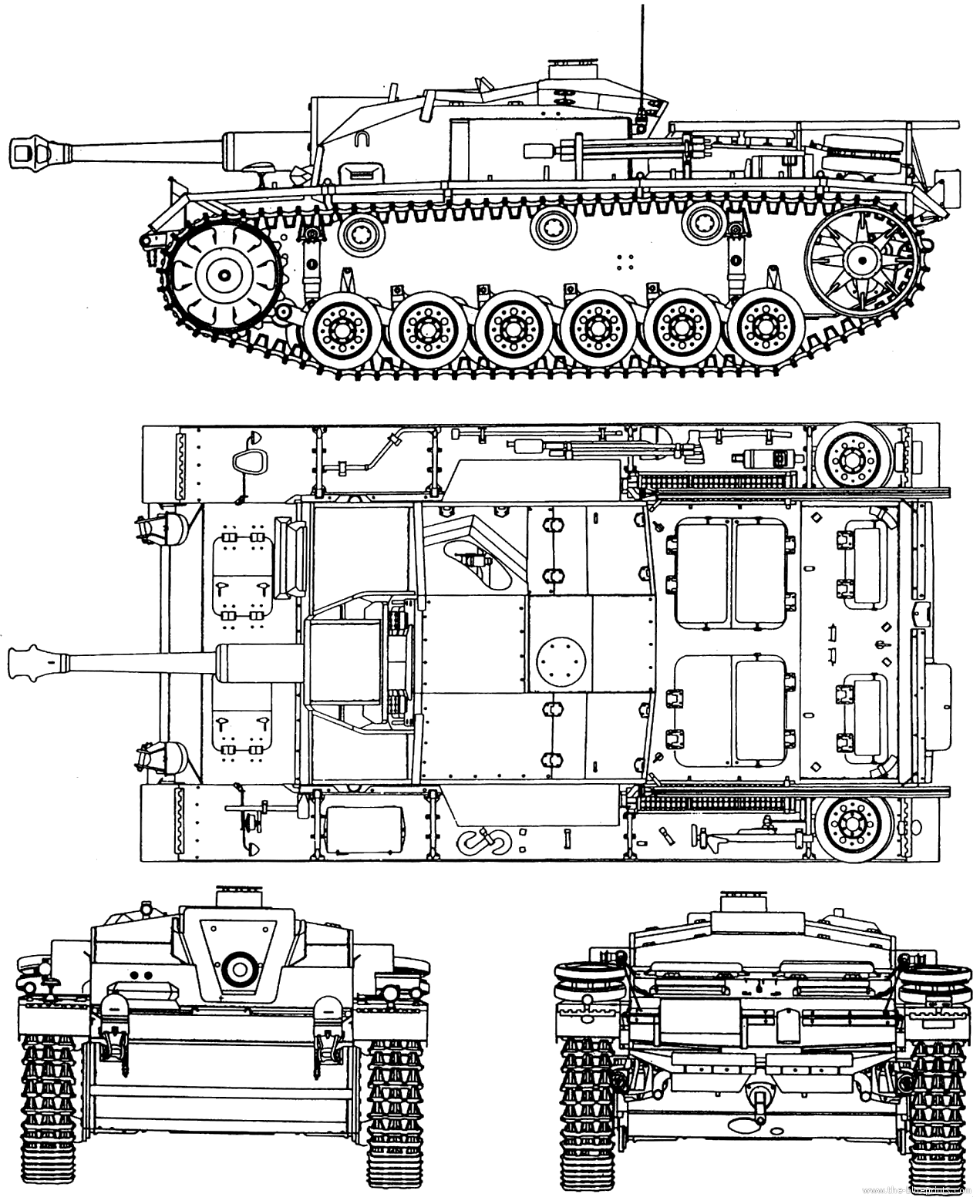 StuG III Ausf.F blueprint