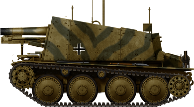 sIG 33 auf Panzer 38(t) Ausf.H/K Grille