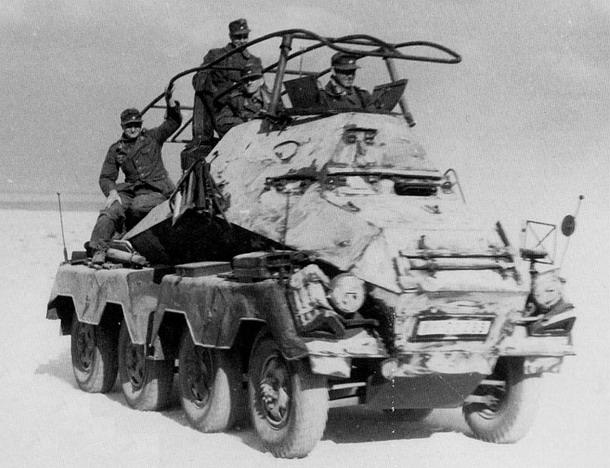Sd.Kfz.263 with washable white paint, Russia, winter 1942