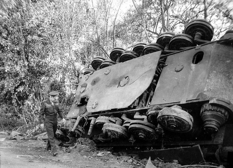 Tiger II swapped over in Chambois, Normandy, August 1944