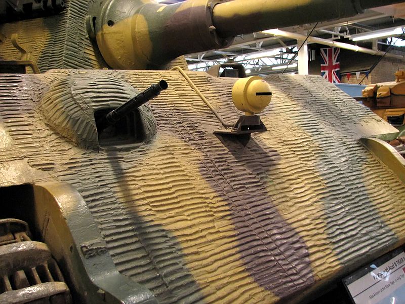 Tiger II glacis with Zimmerit coating