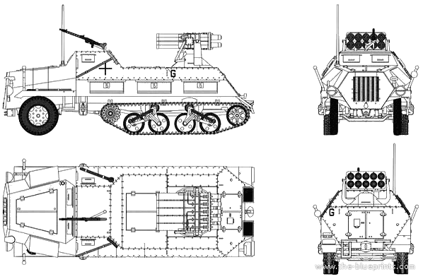 Blueprint of the Panzerwerfer