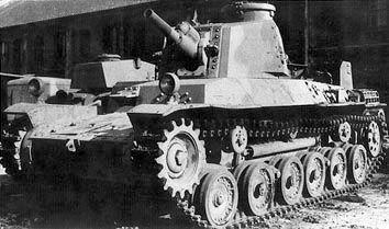 The Ho-I prototype in 1942, using the Chi-Ha chassis