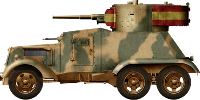 Nationalist captured AAC-37 with a T-26 turret. Some others received BT turrets.