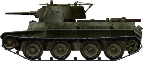 BT-7-2 or model 1938-39, late production, equipped with the T-26 model 1938 turret.