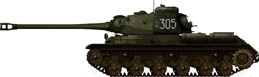 IS-2 model 1943, Berlin, April 1945, General Rybalko's 3rd Guards Tank Army.