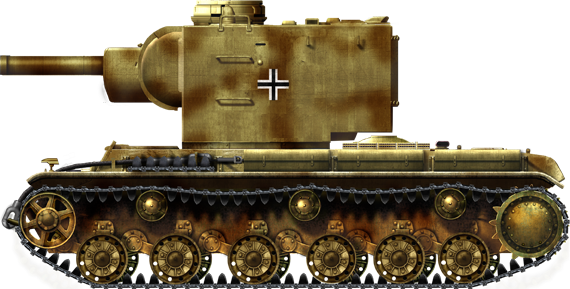 KV-2 used by the Axis