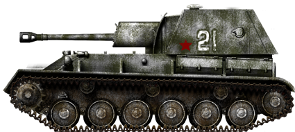 SU-76, winter 1942
